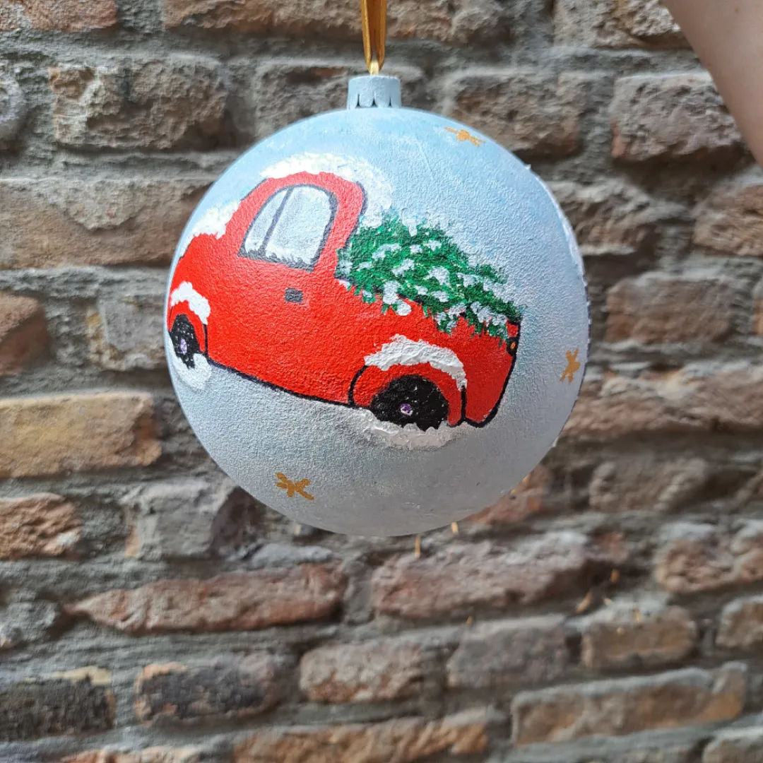Workshop grote kerstbal decoreren